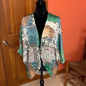 Vibrant Patchwork Kimono